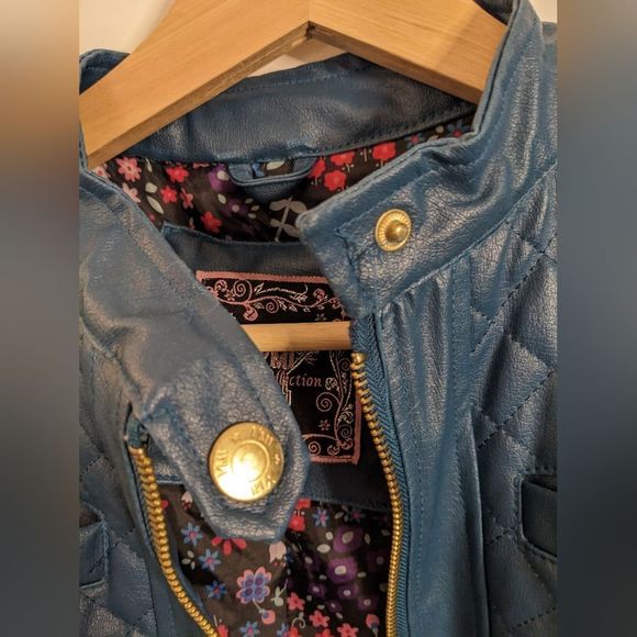 YMI Blue Quilted Kids Jacket - Picture 3 of 13